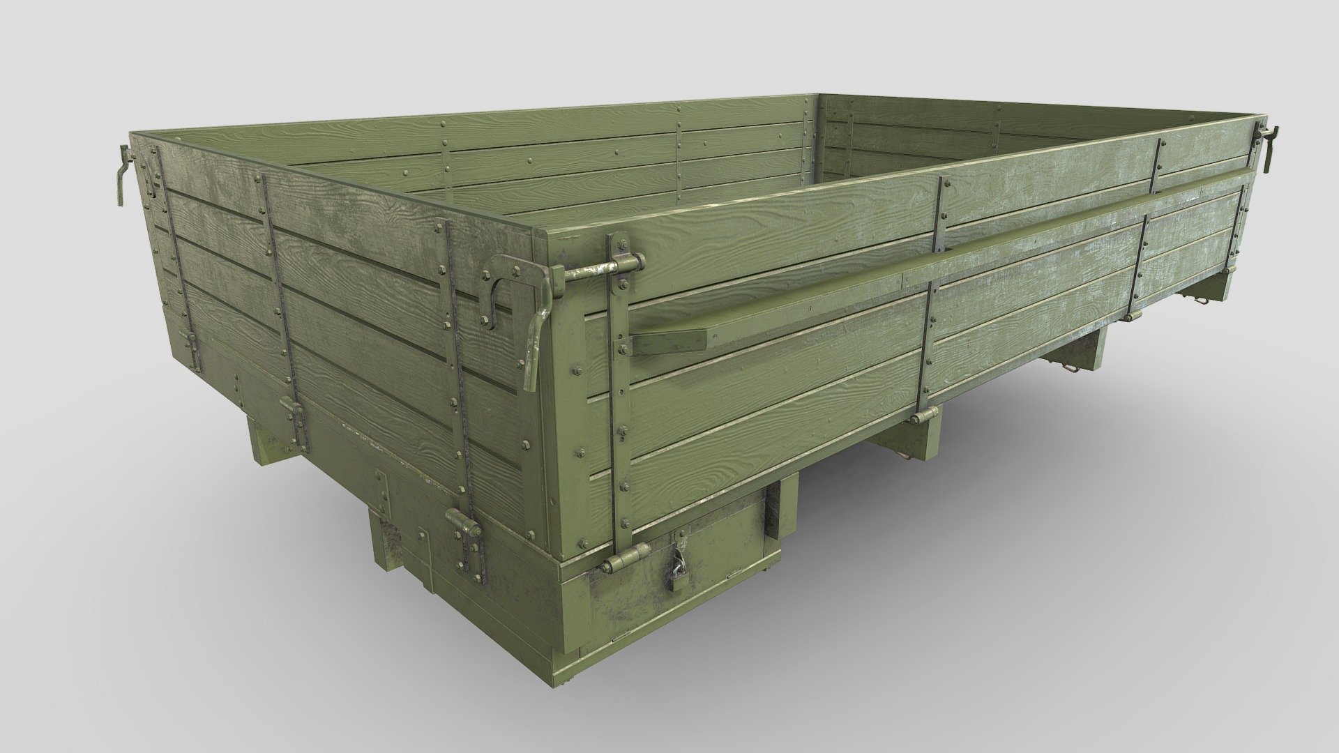 3D model ZIL-164_Bort-Clean_Green 3d model