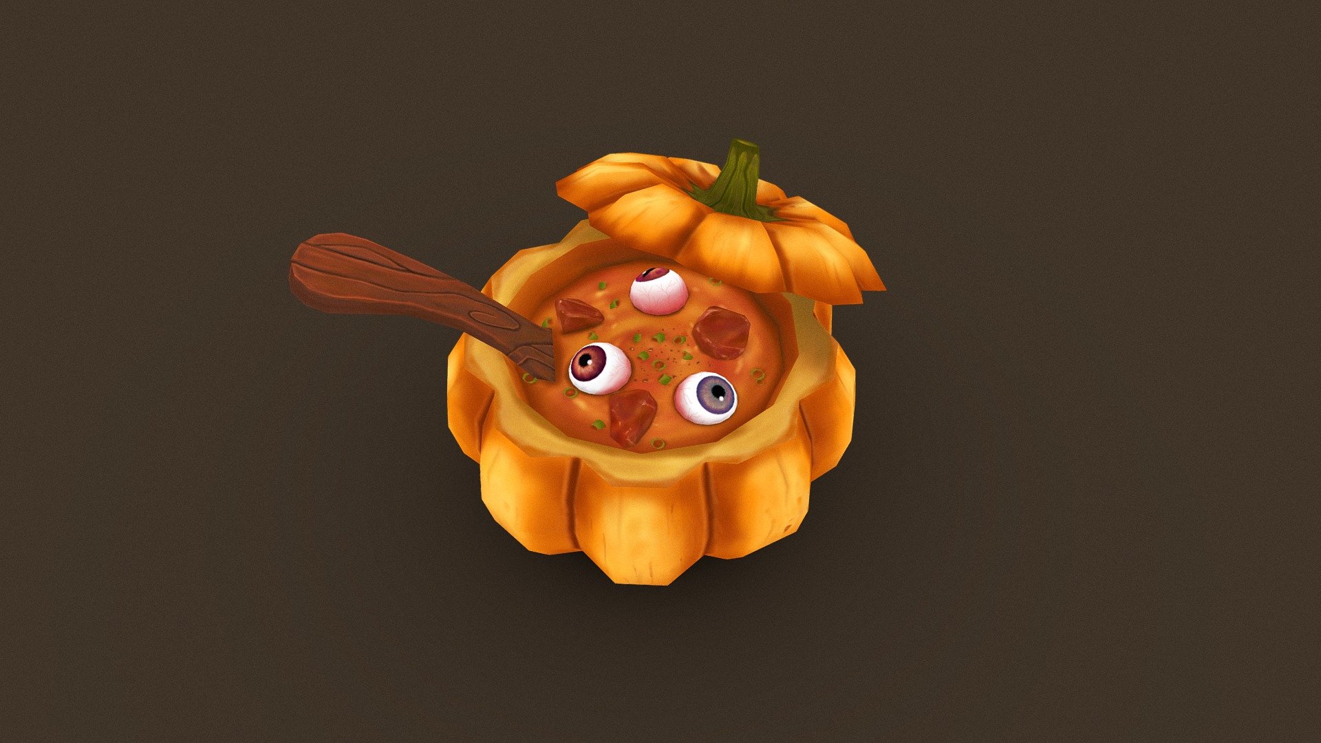 Spooky eyes Soup 3d model