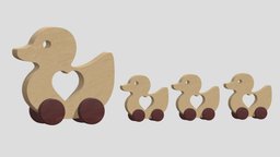 Wooden Toy Duck