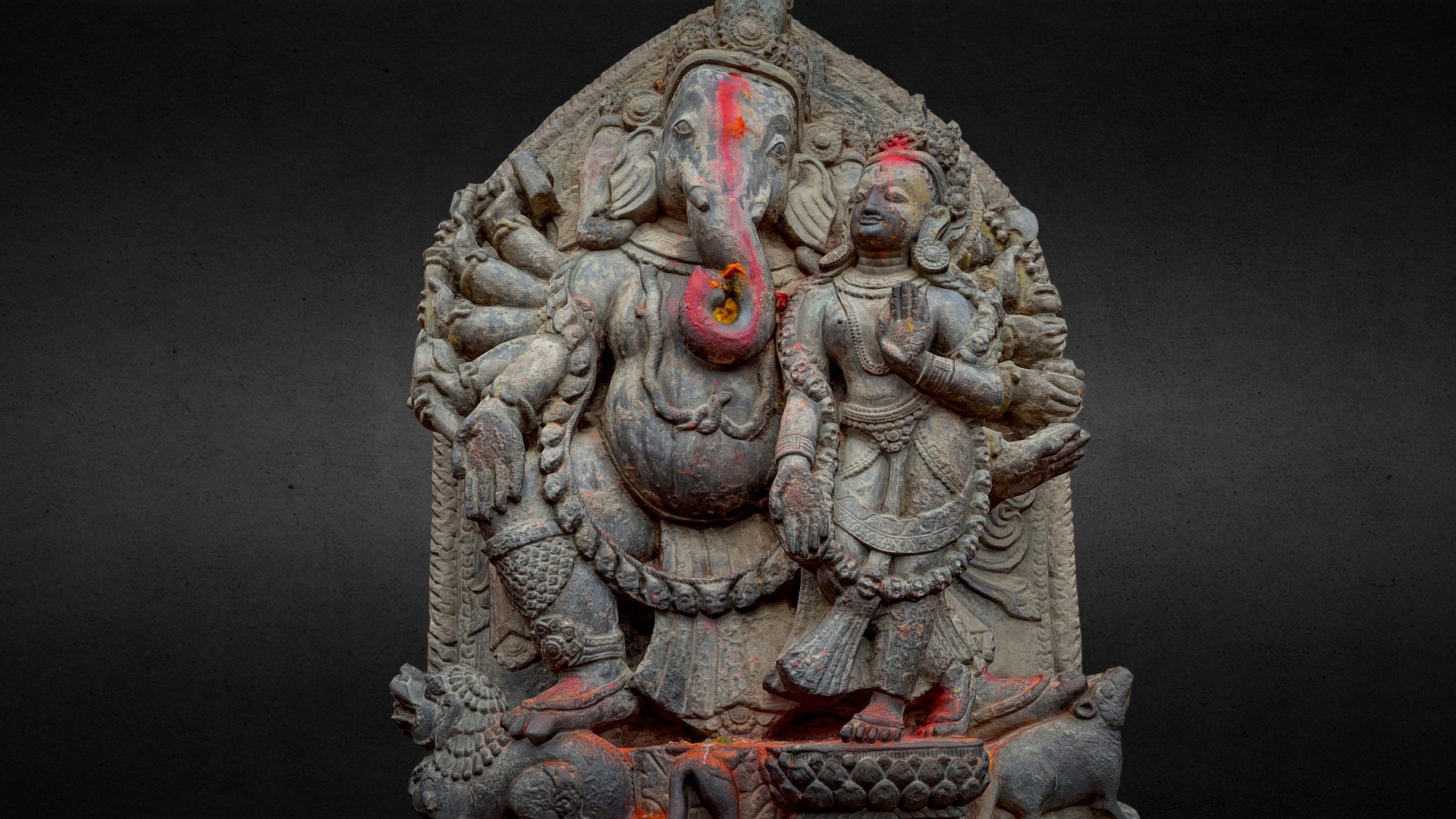 Ganesh w/ 3 LOD 3d model