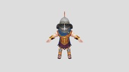 Chibi Gladiator LowPoly