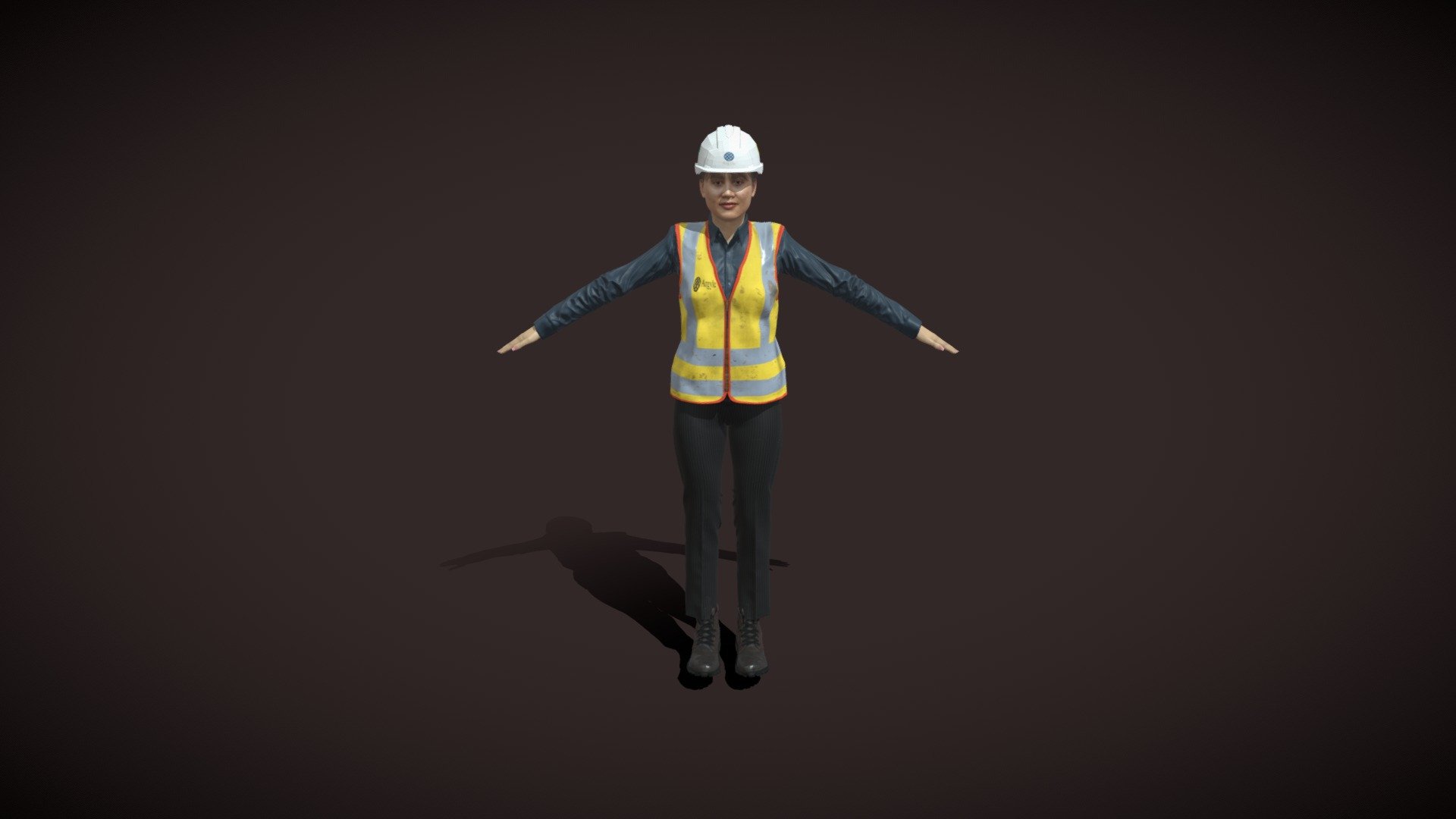 Li_na Construction QS Character 3d model