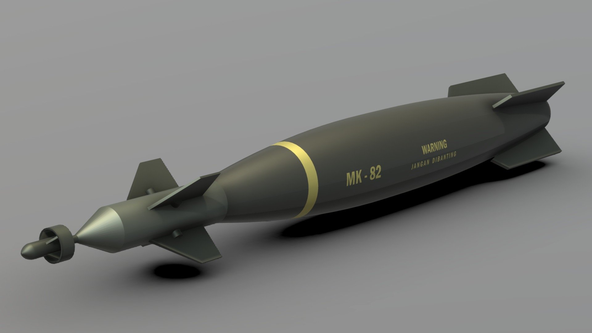 Guided Bomb Unit 3d model