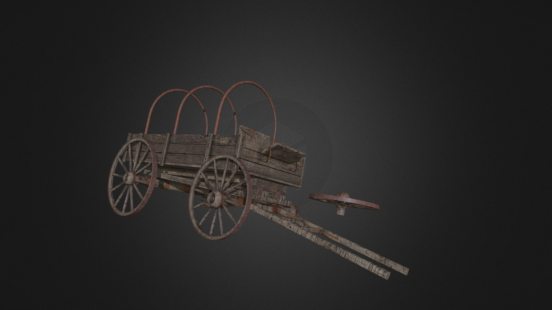 wagon 3d model