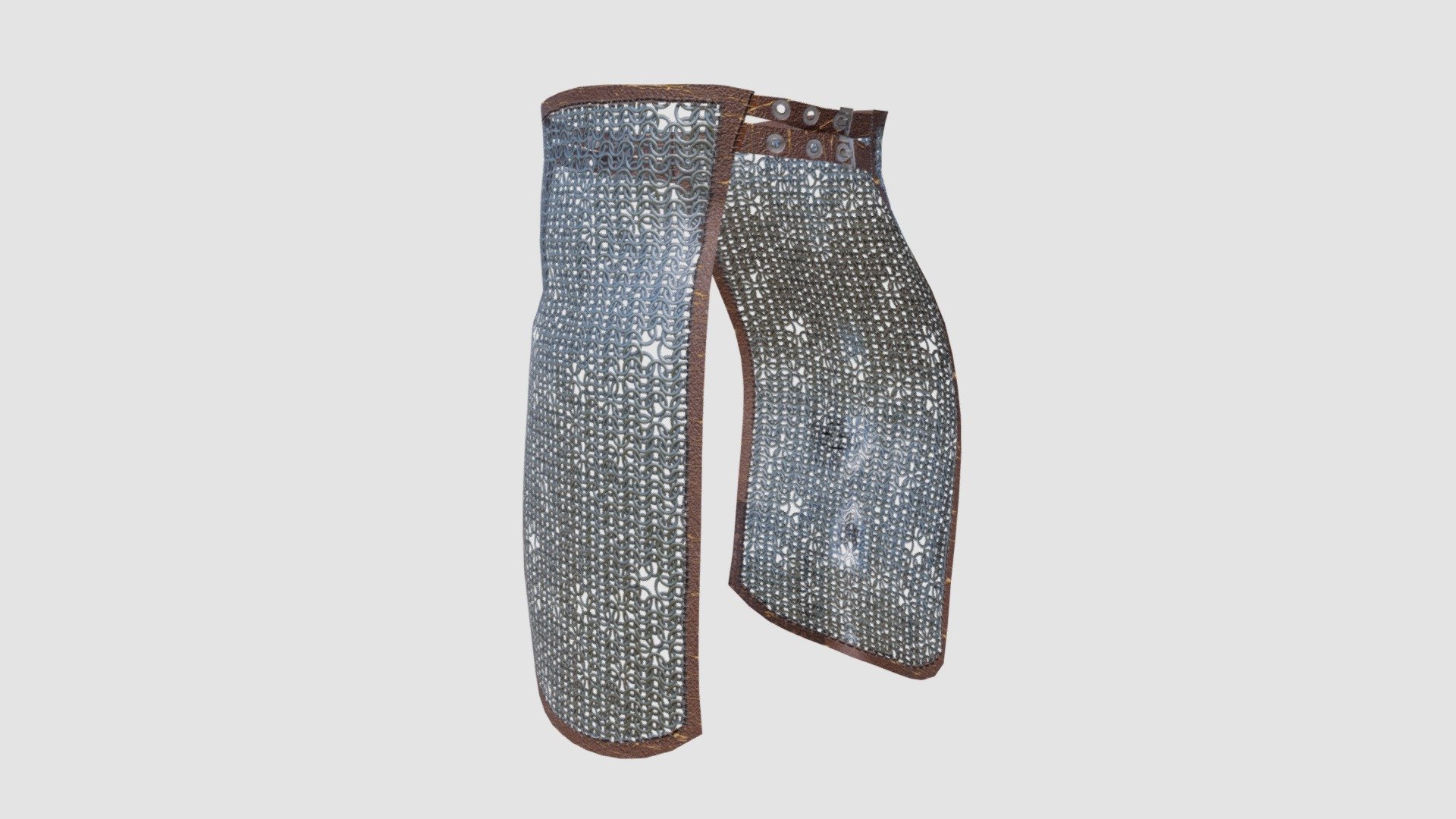 Waist Chainmail Skirt 3d model