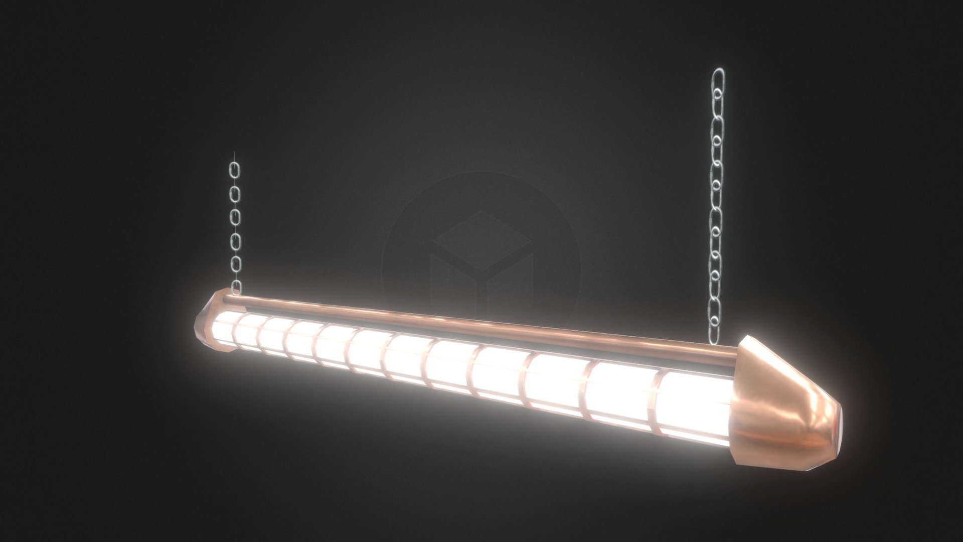 Industrial Ceiling Lamp 3d model