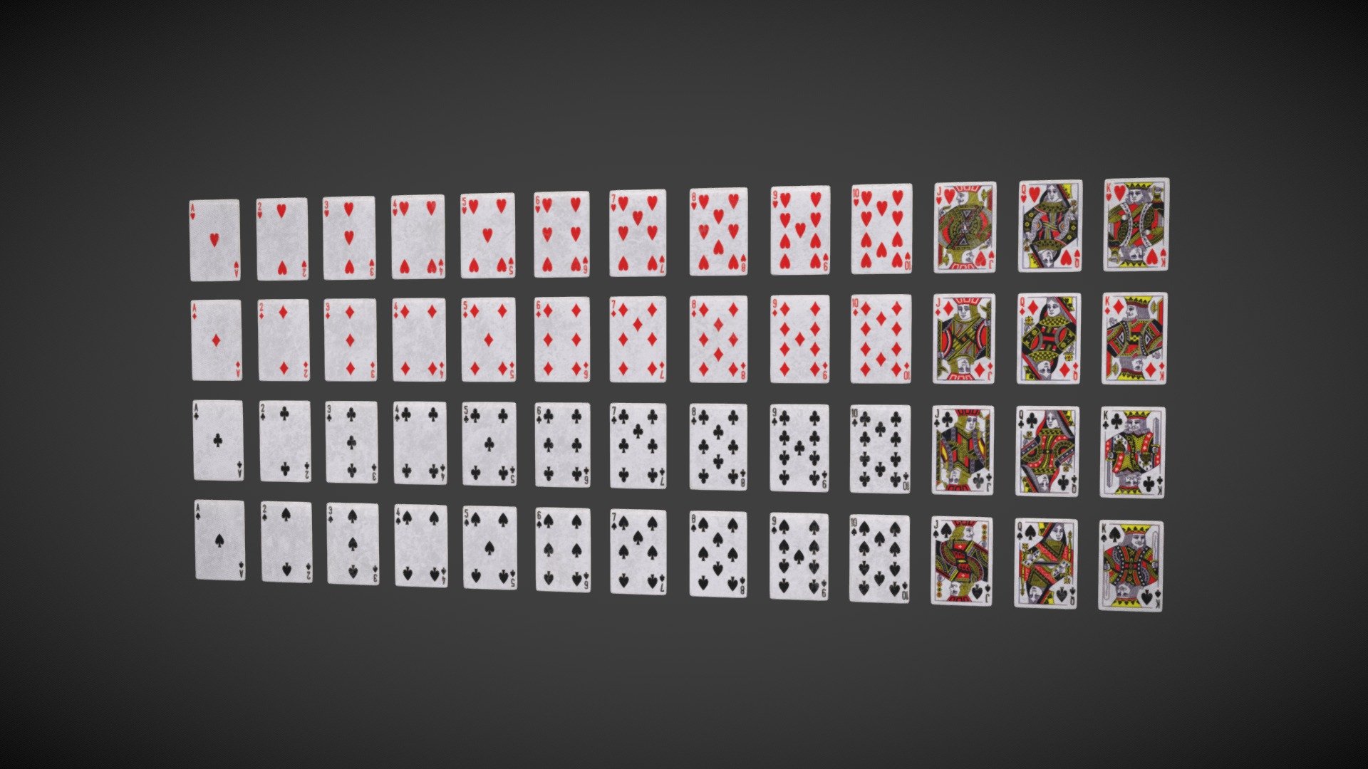 Playing Cards 3d model