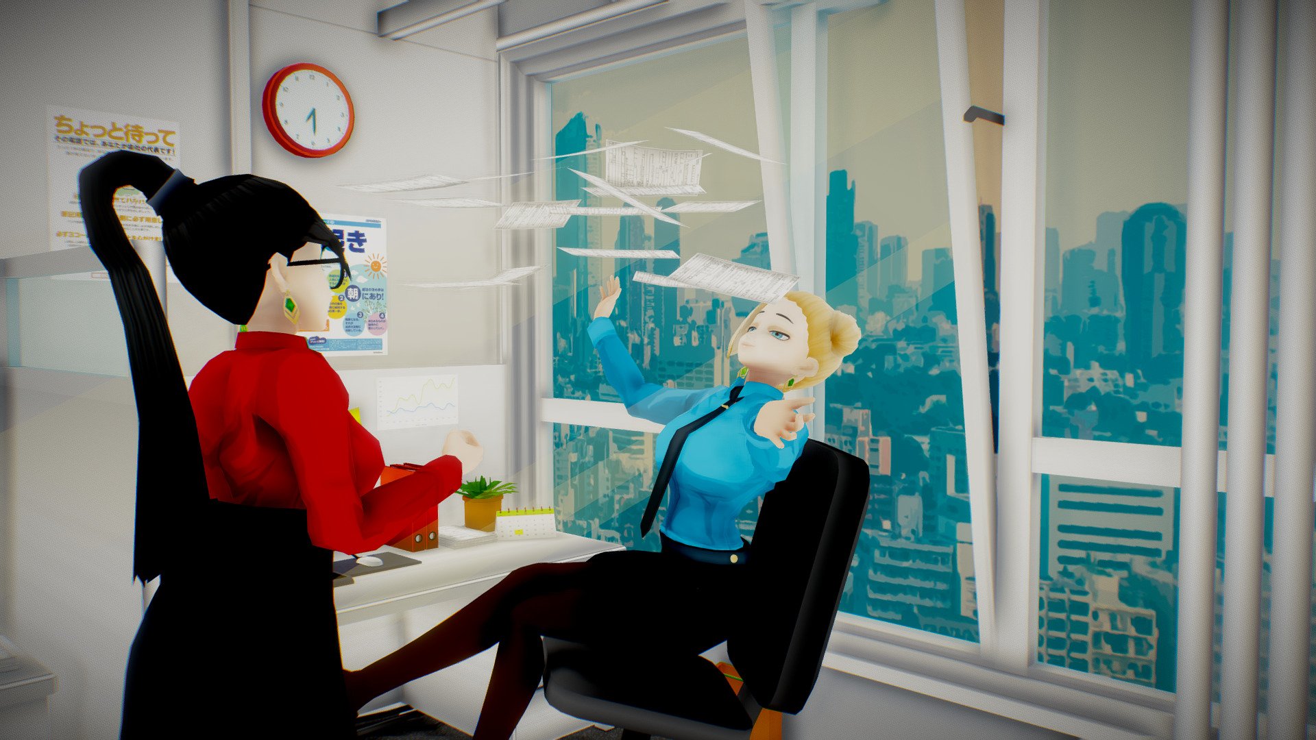 Office Ladies 3d model