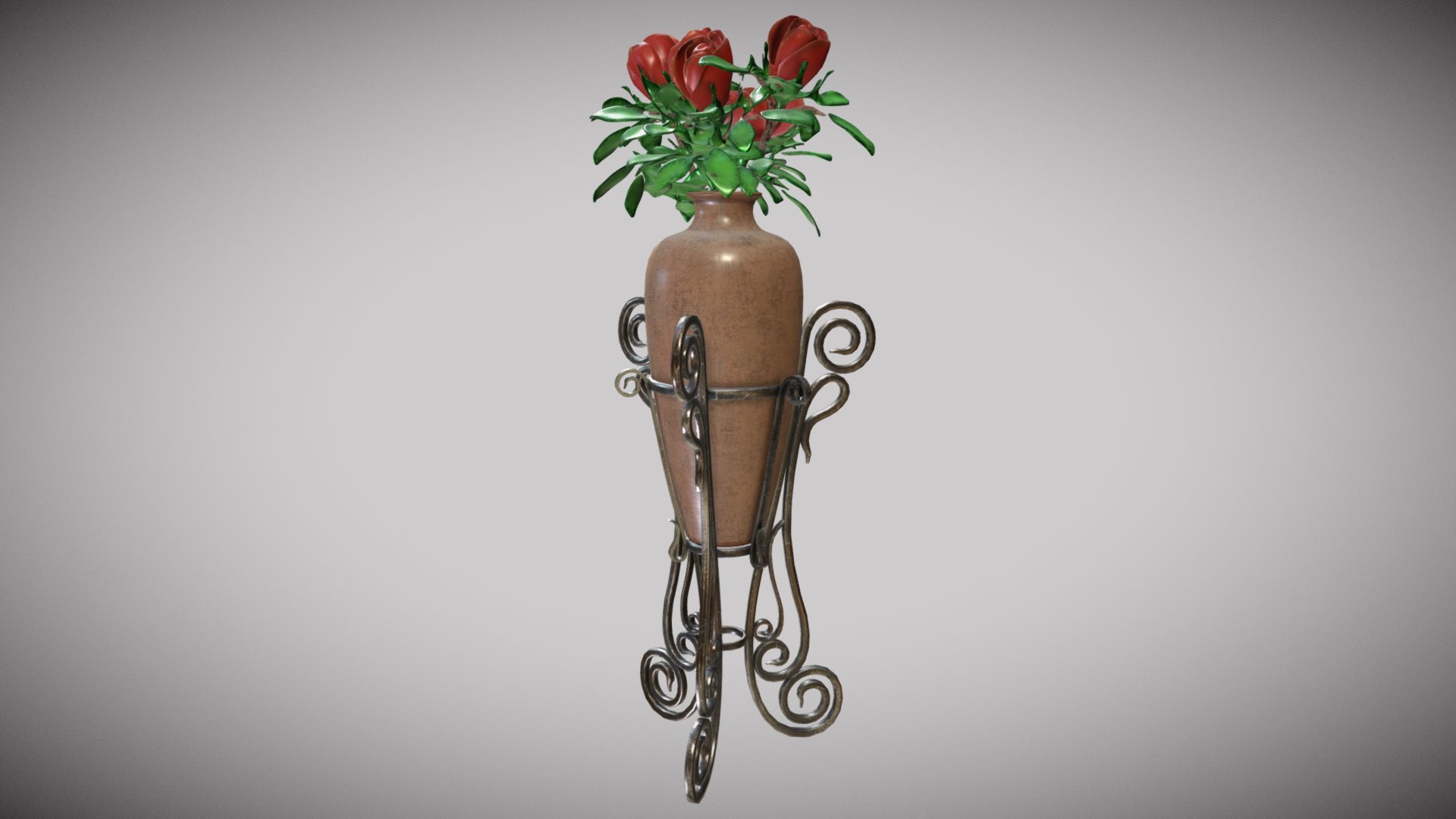 Rose Garden Set 3d model