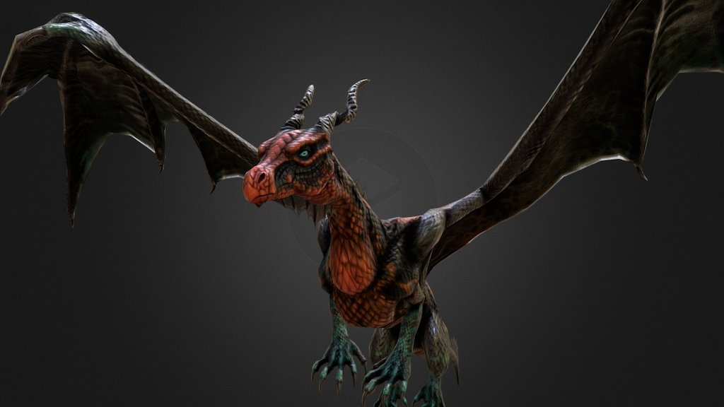 Warlock Dragon 3d model