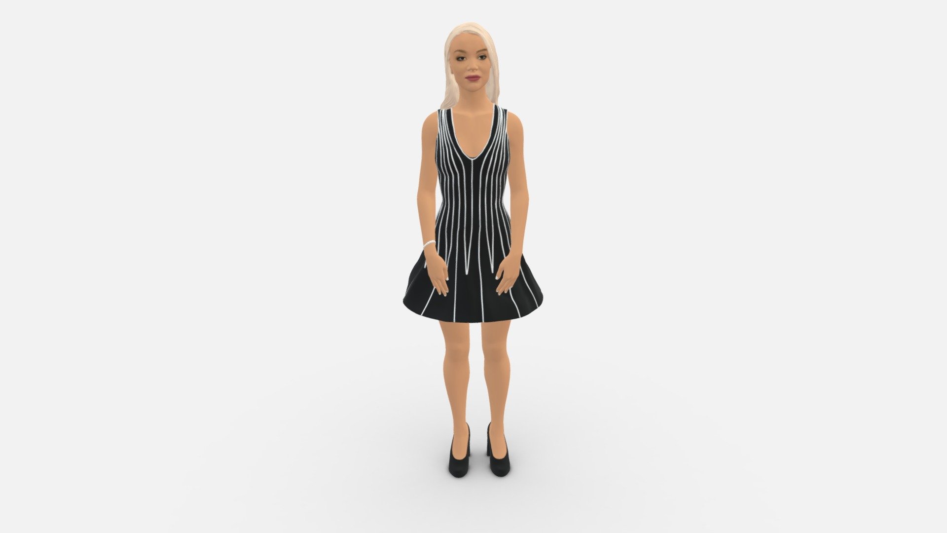 Blondie Girl 0604 3d model