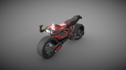 Sci-fi Moto concept GameReady