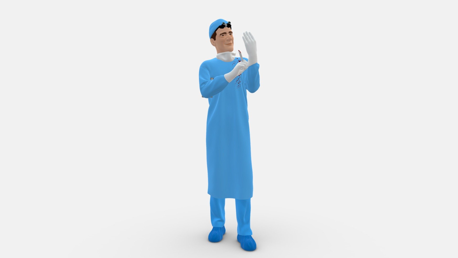 Man In Doctor S Clothes 0222 3d model