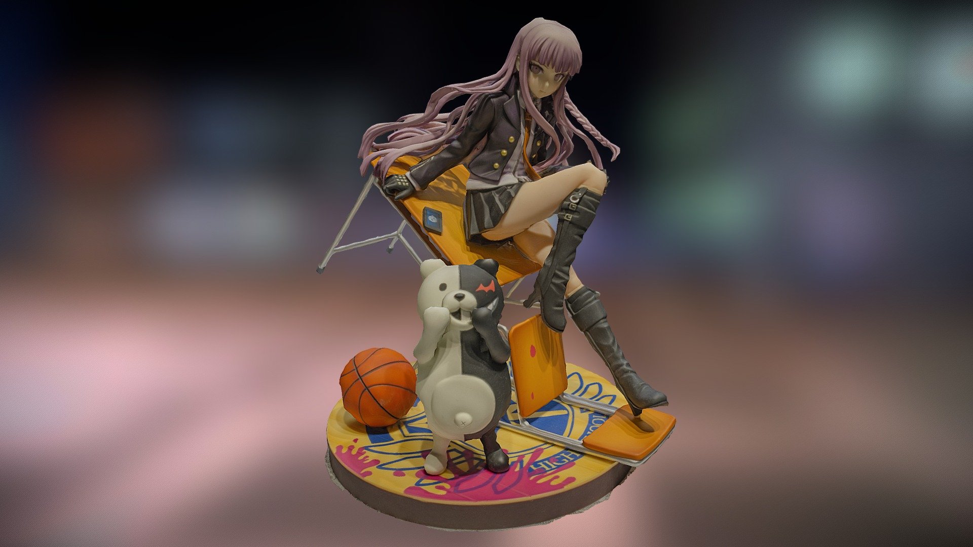 Kyouko Kirigiri figure from Danganronpa 3d model