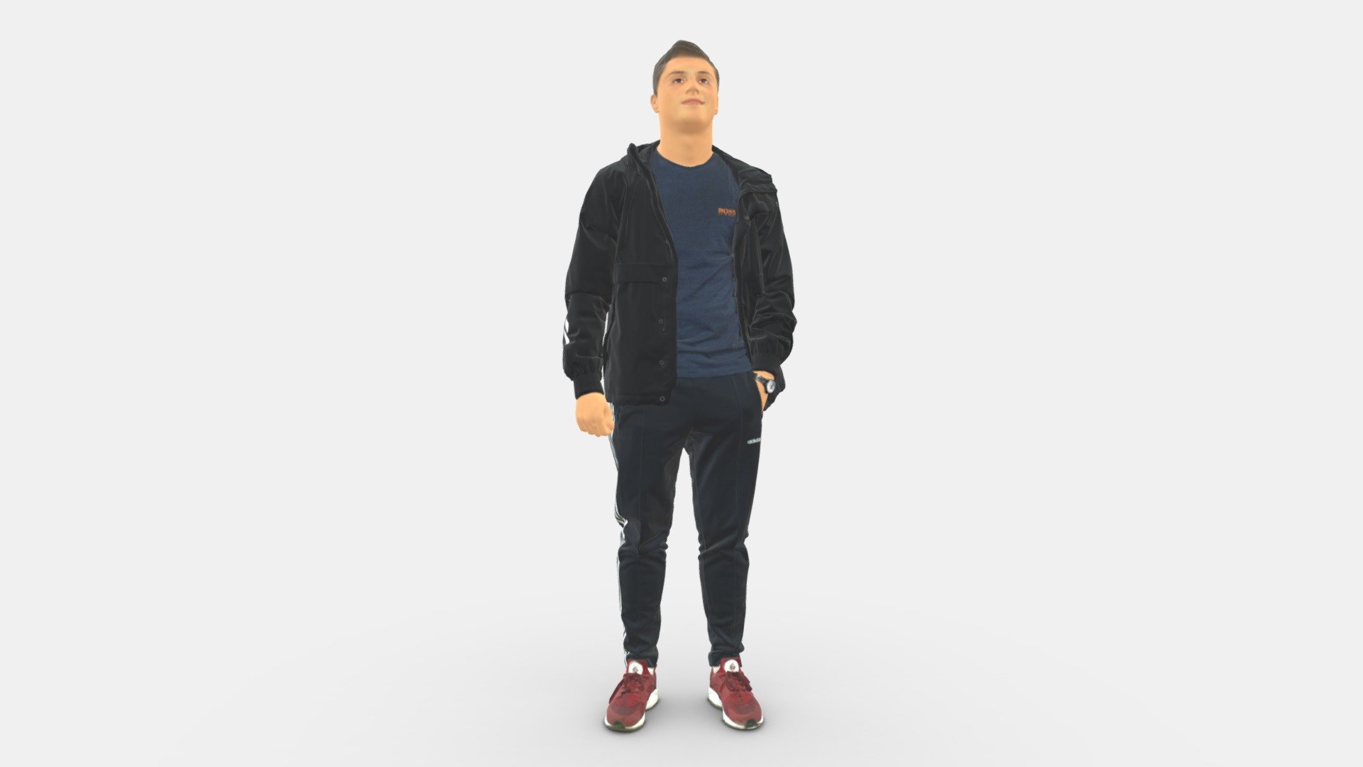 Man In Pose 0274 3d model