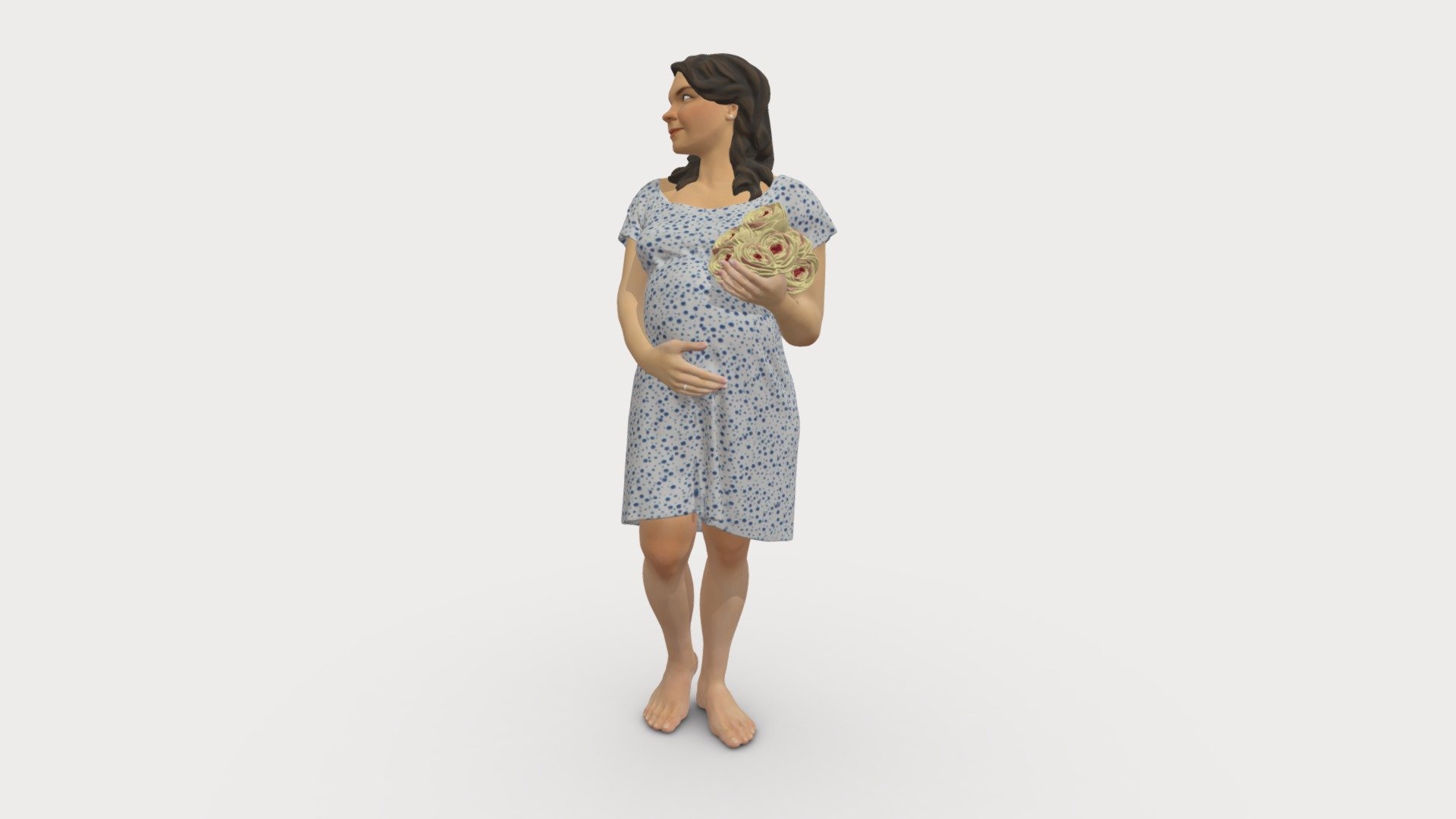 Pregnant woman 0145 3d model