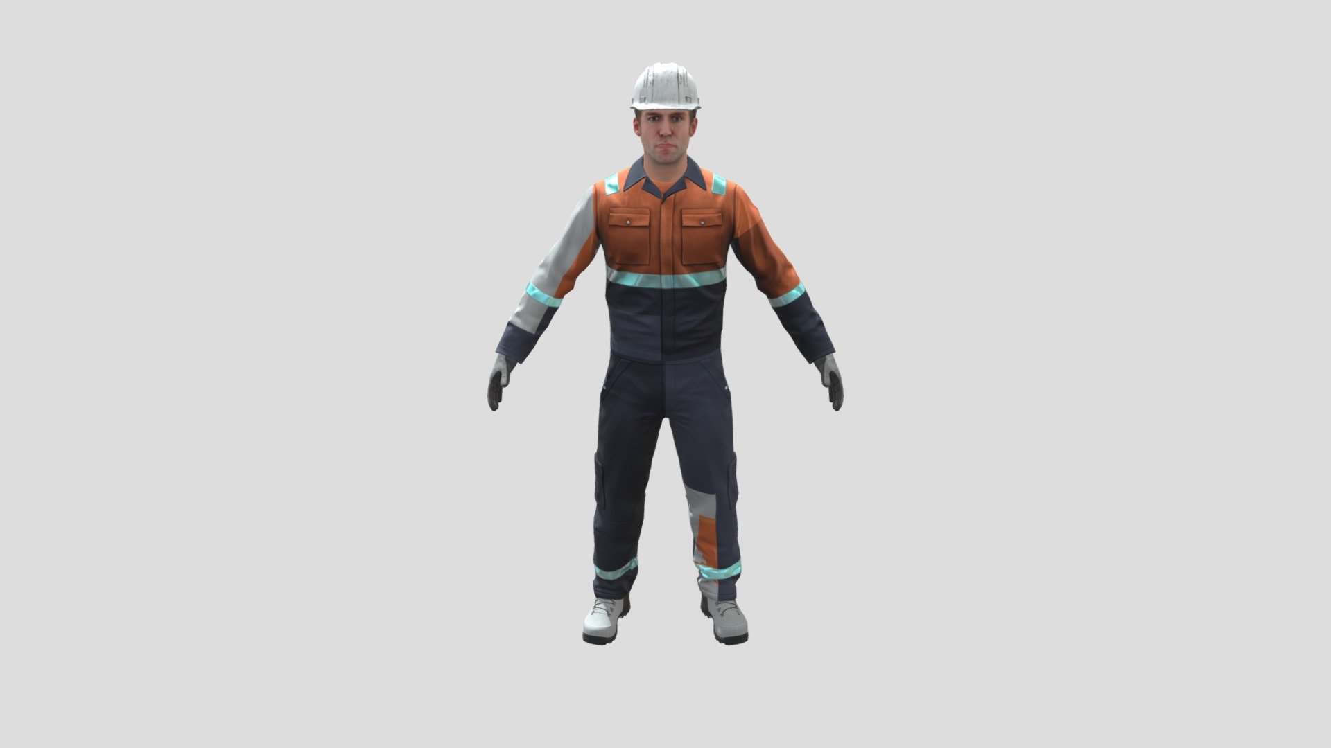 Worker apl 3d model