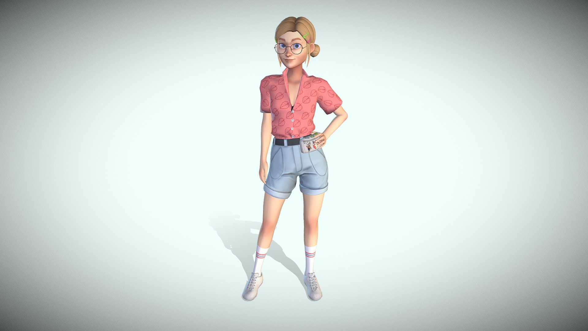 Summer girl 3d model