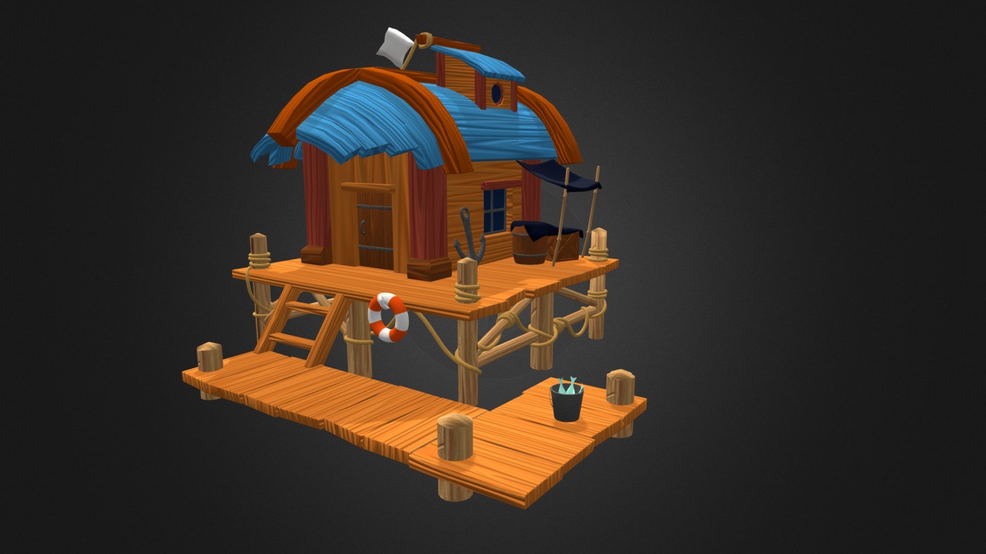 Fishermans House 3d model