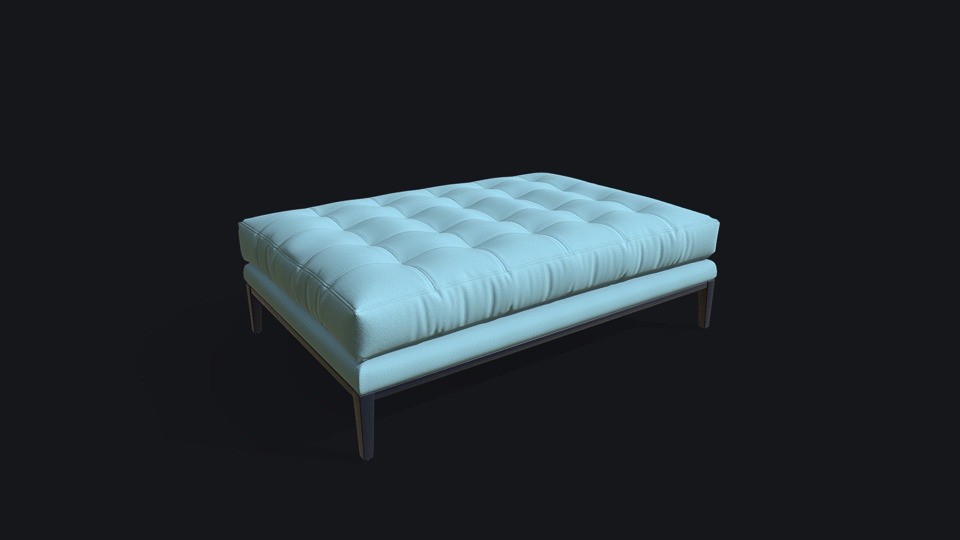 Game Ready Bench v.2 3d model