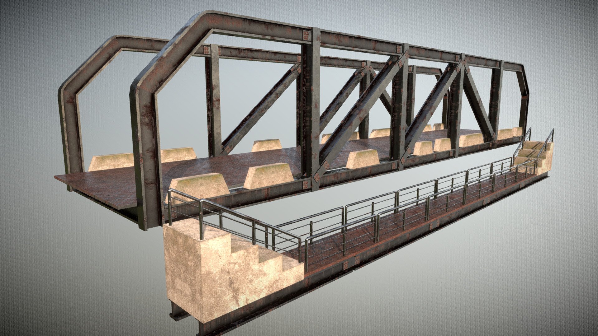 Modular Bridge 3d model