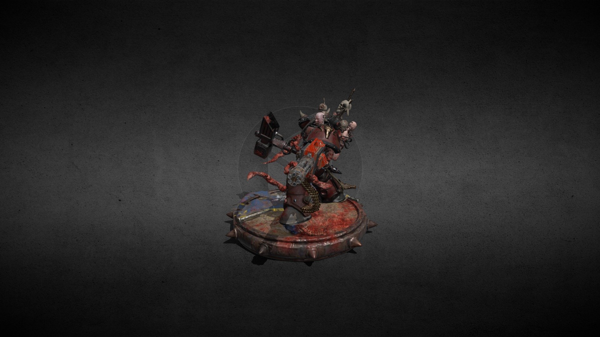 Warhammer 40k Chaos SpaceMarine 3d model