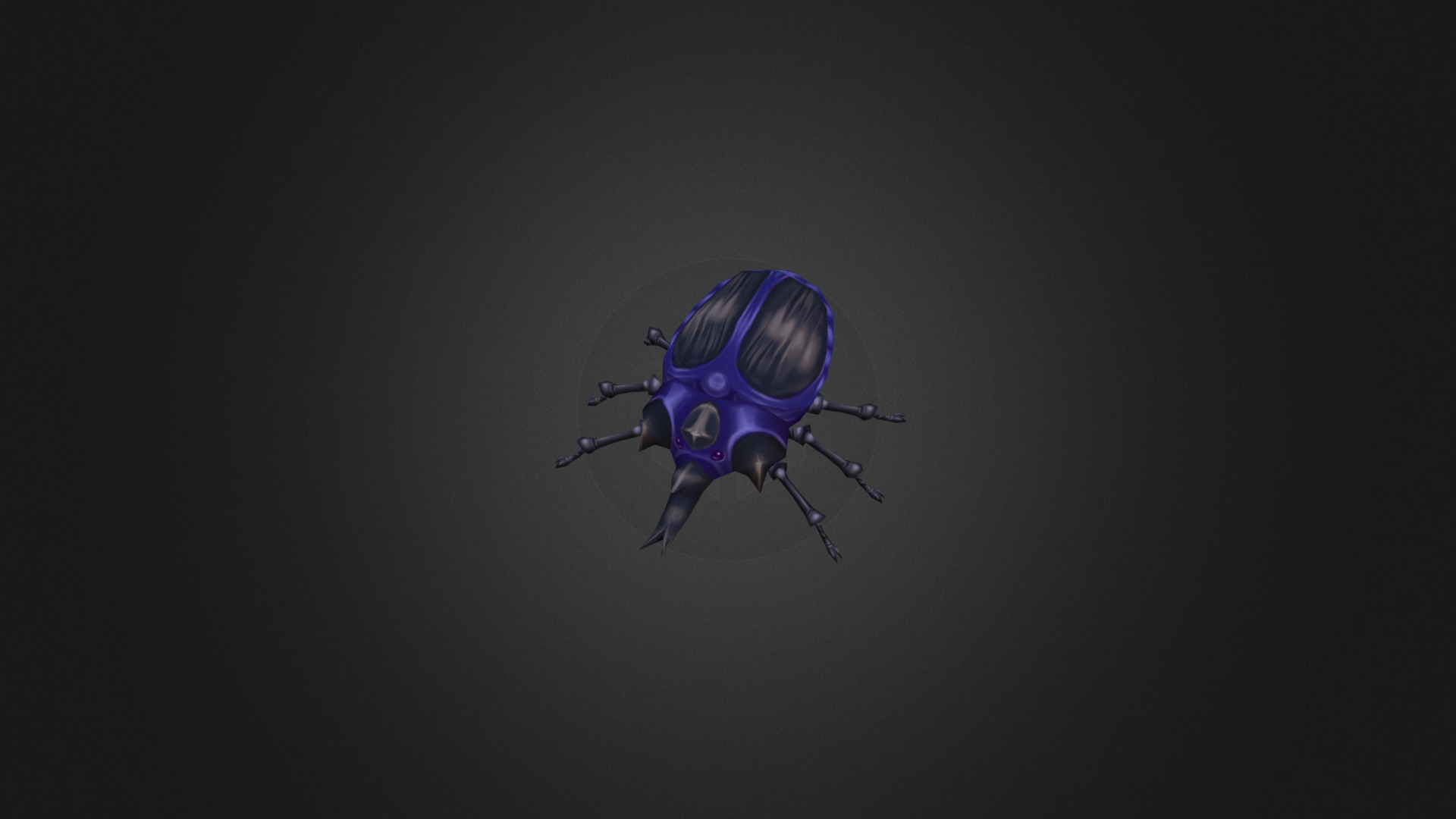 Low Poly Rhino Beetle V1.02 3d model