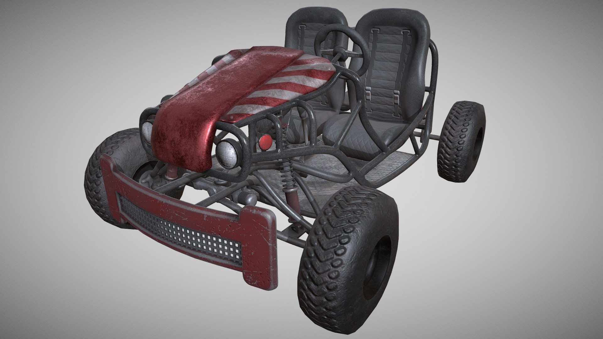 Off-road Gokart 3d model