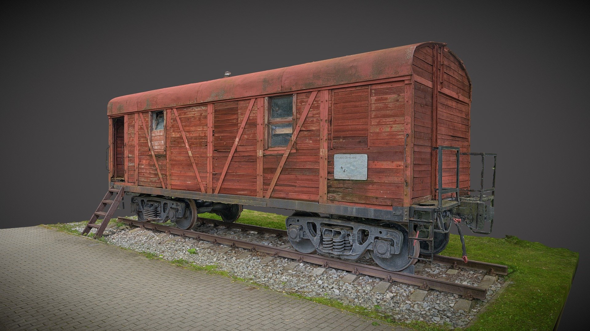 Deportees wagon 3d model