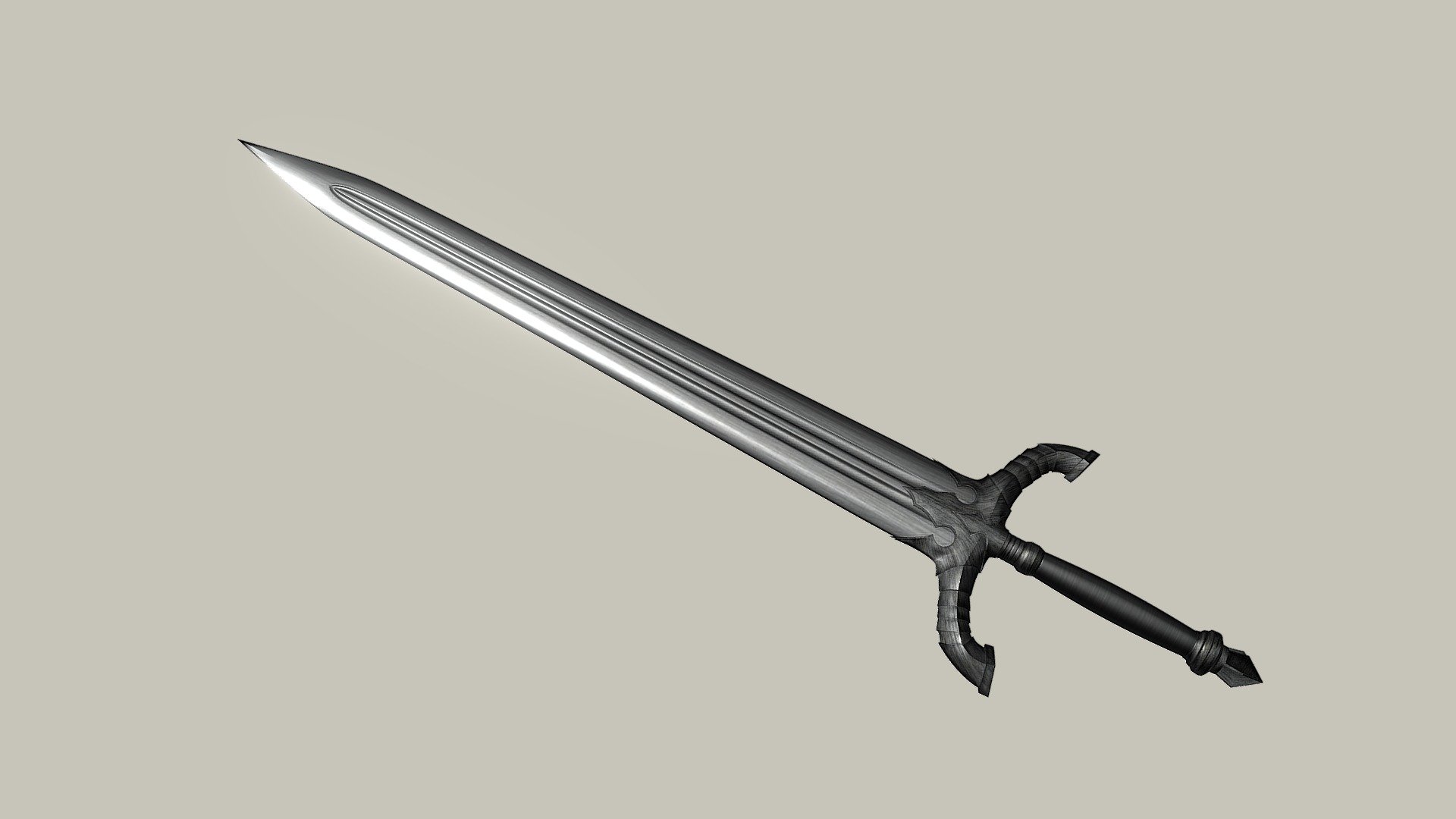 Black Knight sword 3d model