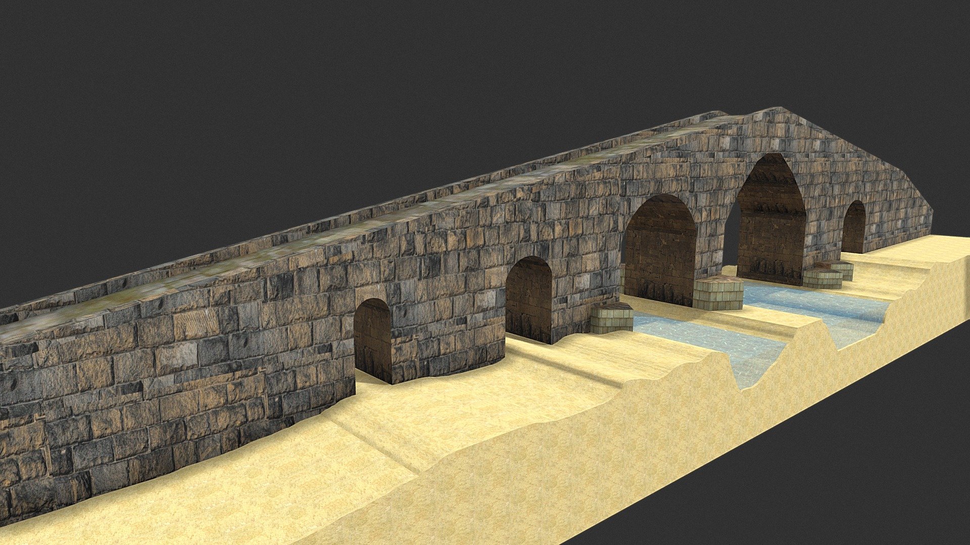 Delal bridge Zakho 3d model