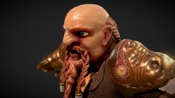 Armored Dwarf Bust