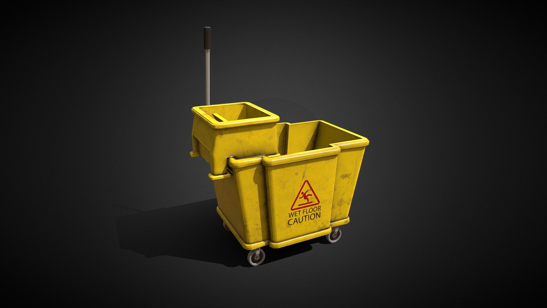 Mop Bucket Asset 3d model