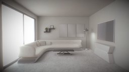 White Modern Living Room