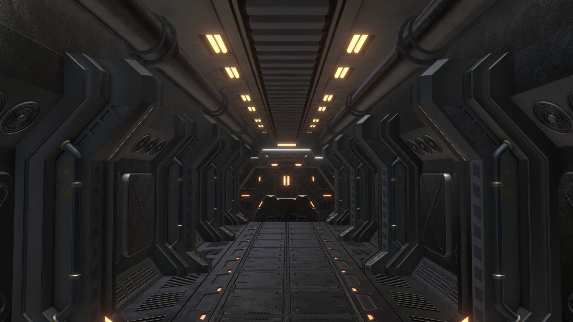 Sci-Fi Corridor 5 3d model