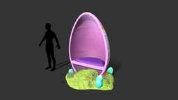 Easter Egg Throne Deco