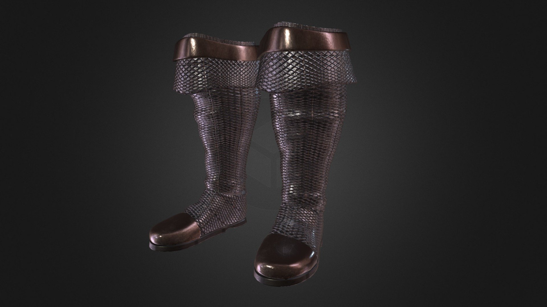 Medieval Boots 3d model