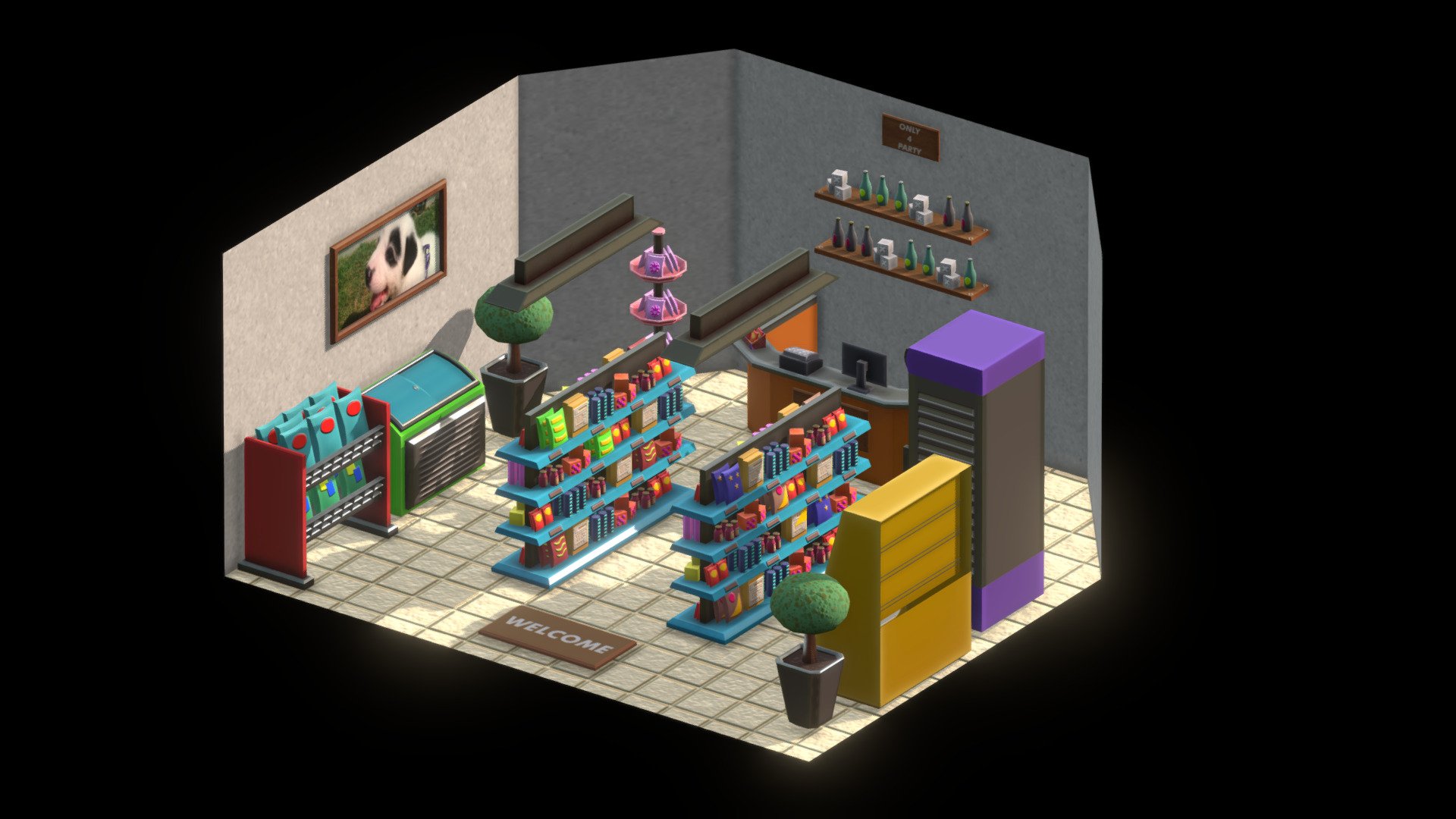 Cornershop 3d model