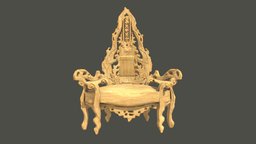 Poplar Wood Throne