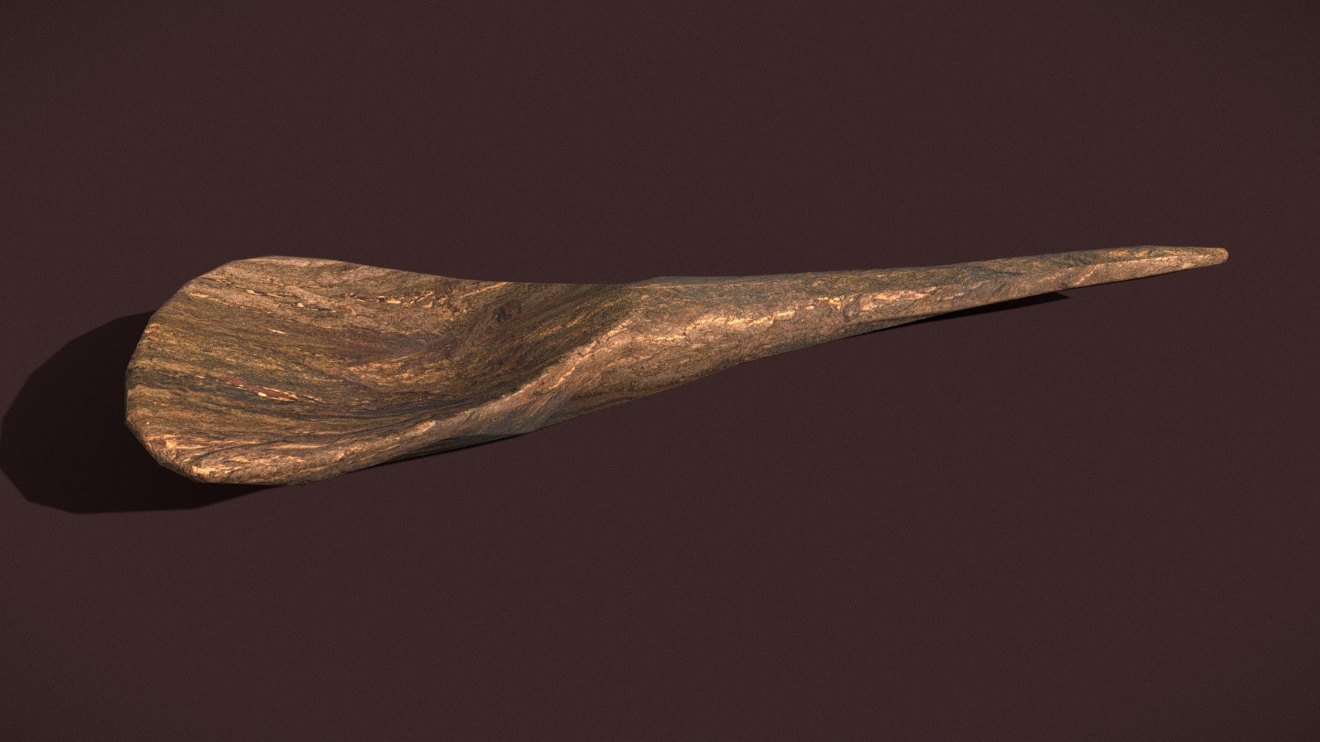 Medieval_Long_Wooden_Spoon_FBX 3d model