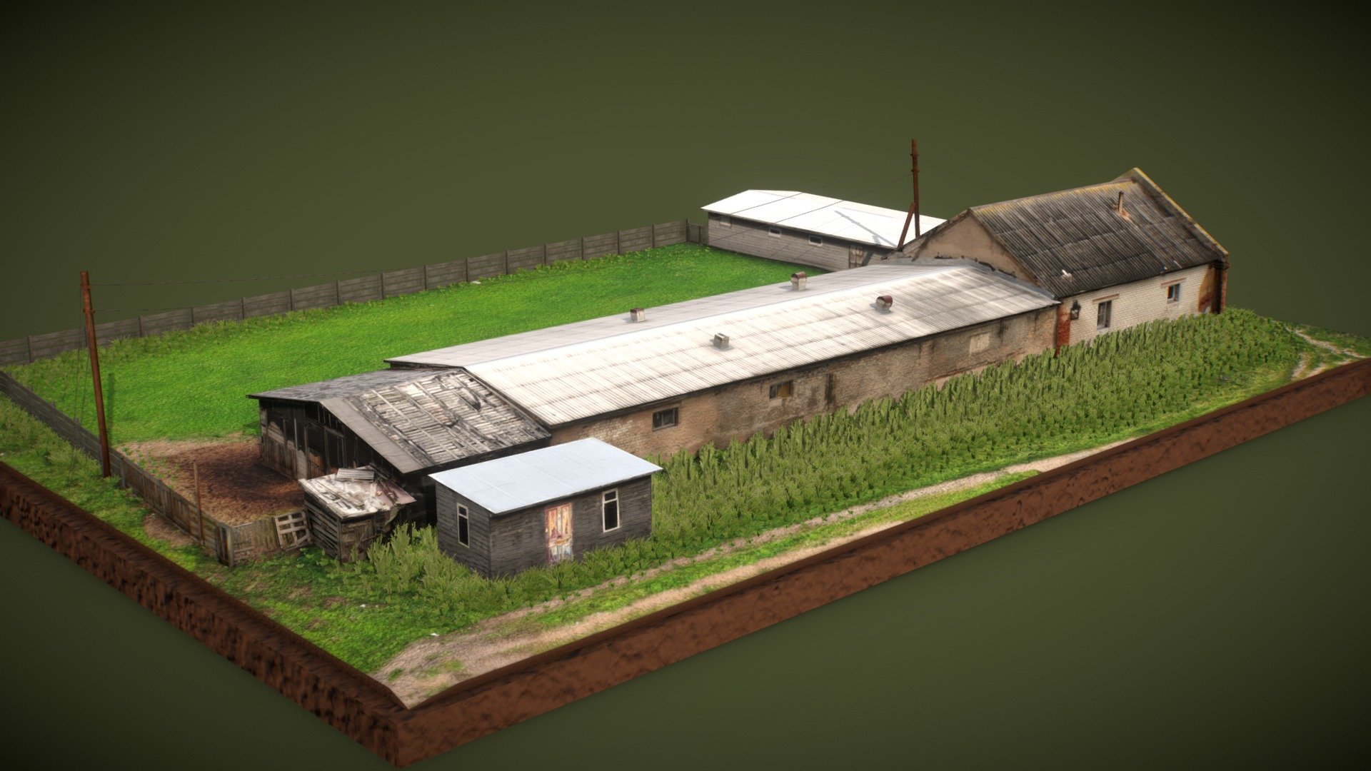 Abandoned farm 3d model