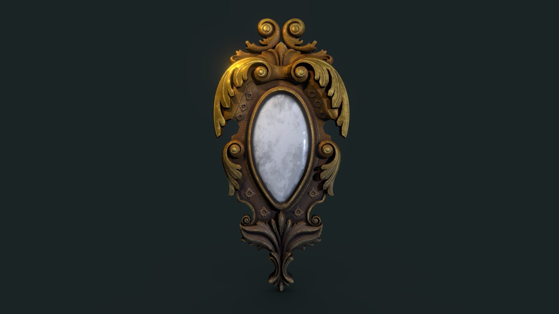 Old Mirror 3d model