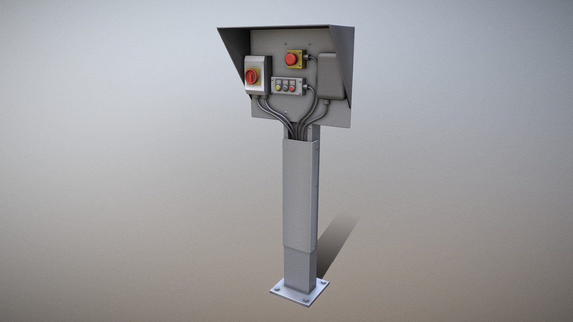 Control Element 5 (Low-Poly) 3d model