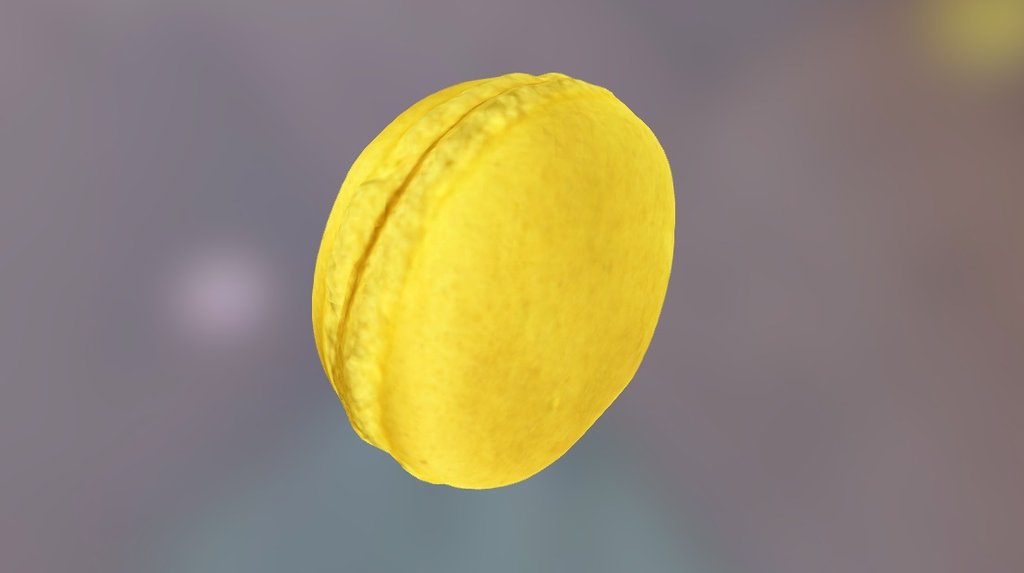 The Lemon Macaron 3d model