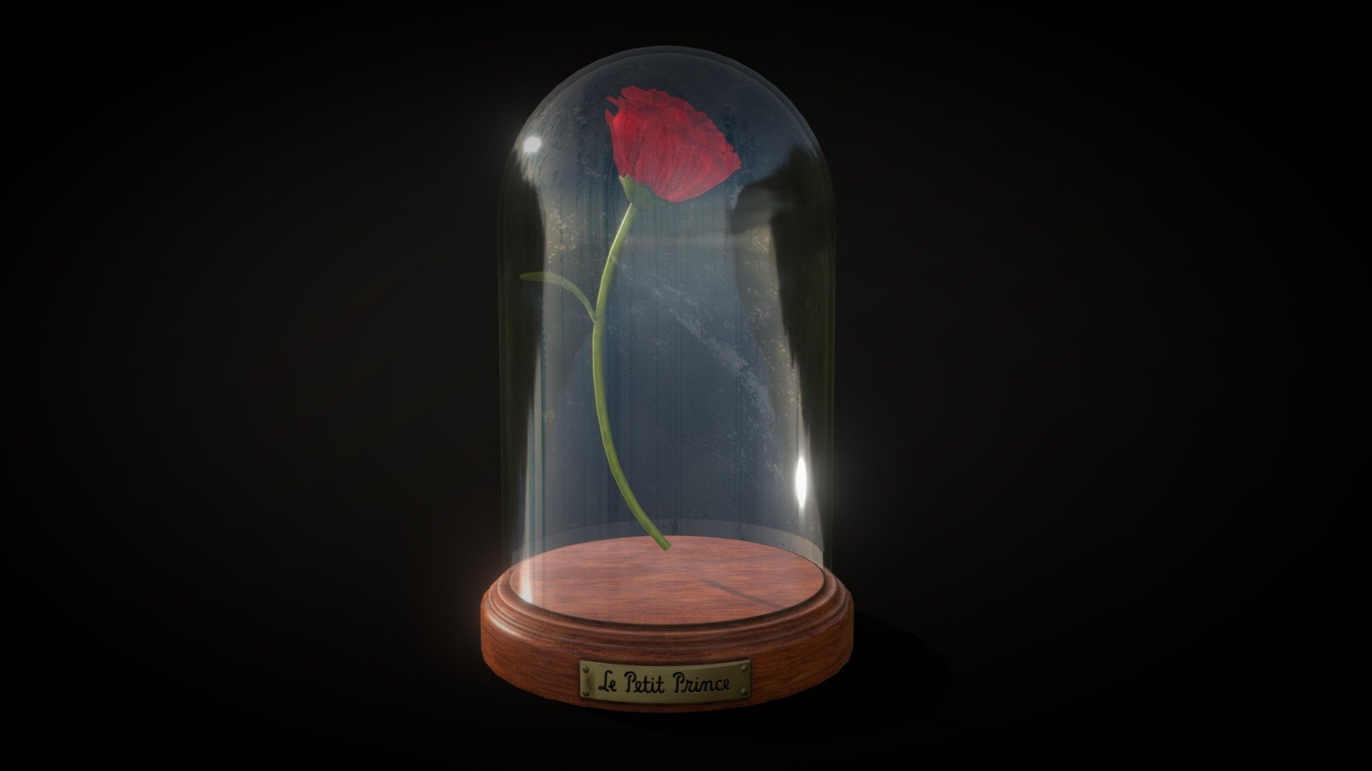 Rose-Little Prince 3d model