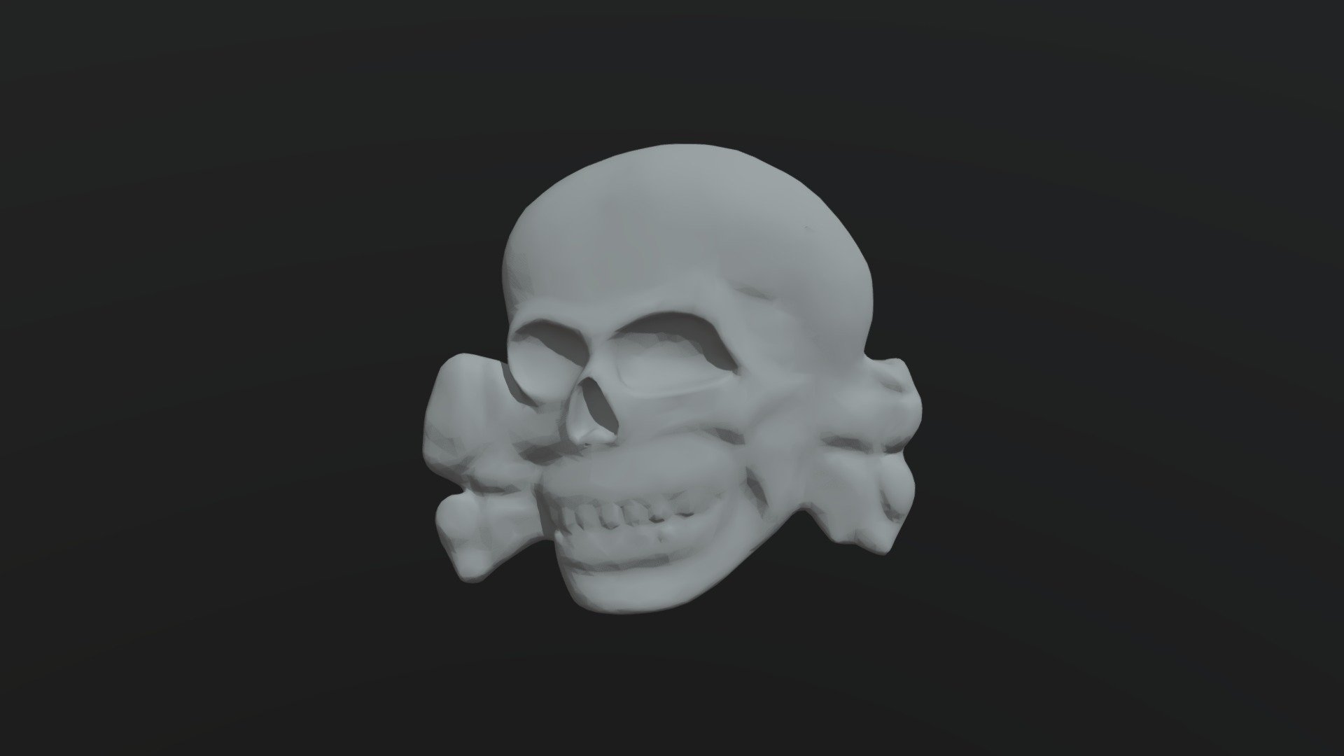 Totenkopf Skull for Hats 3d model