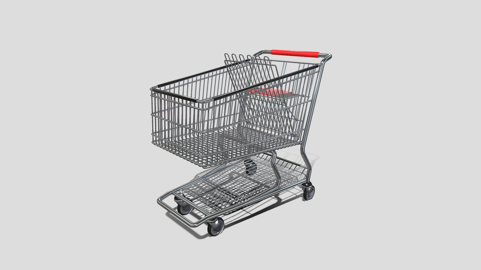 Shopping cart v6 3d model