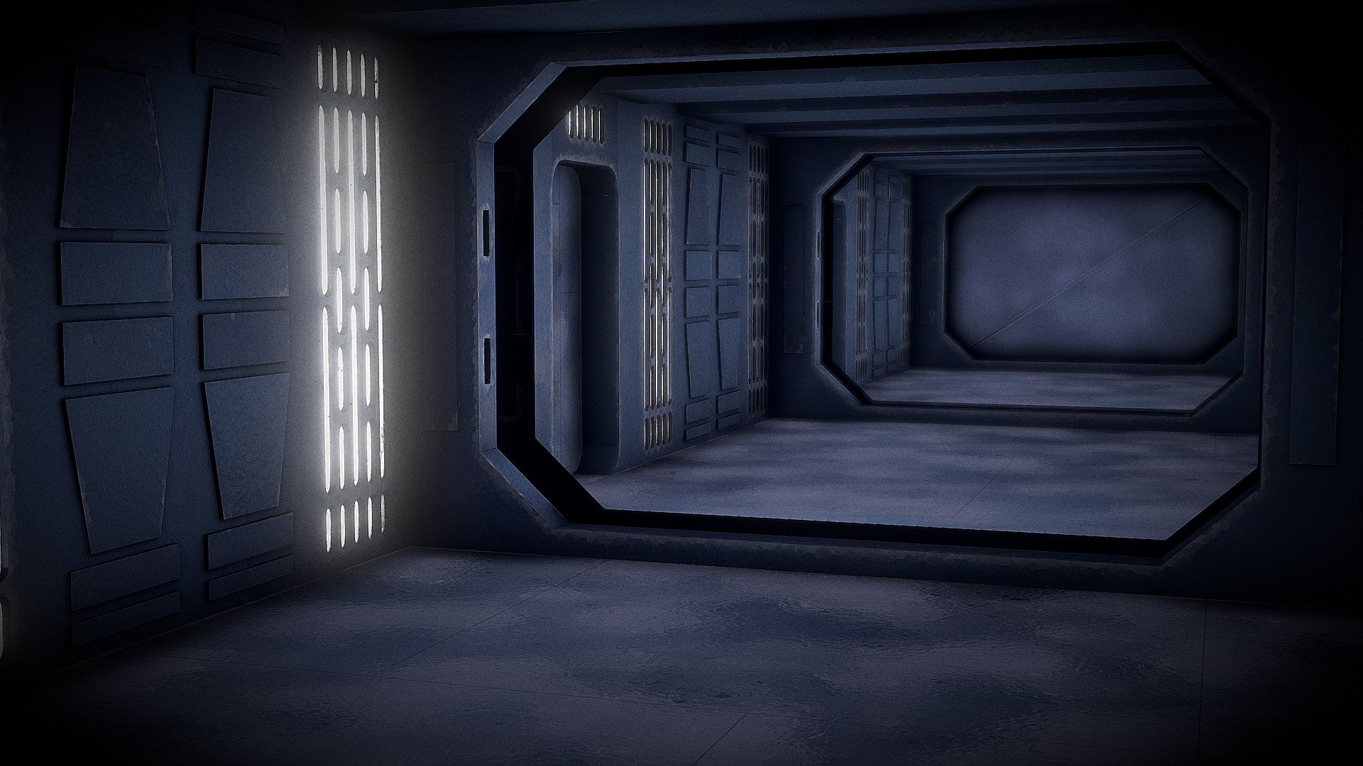 Star Destroyer Hallway 3d model