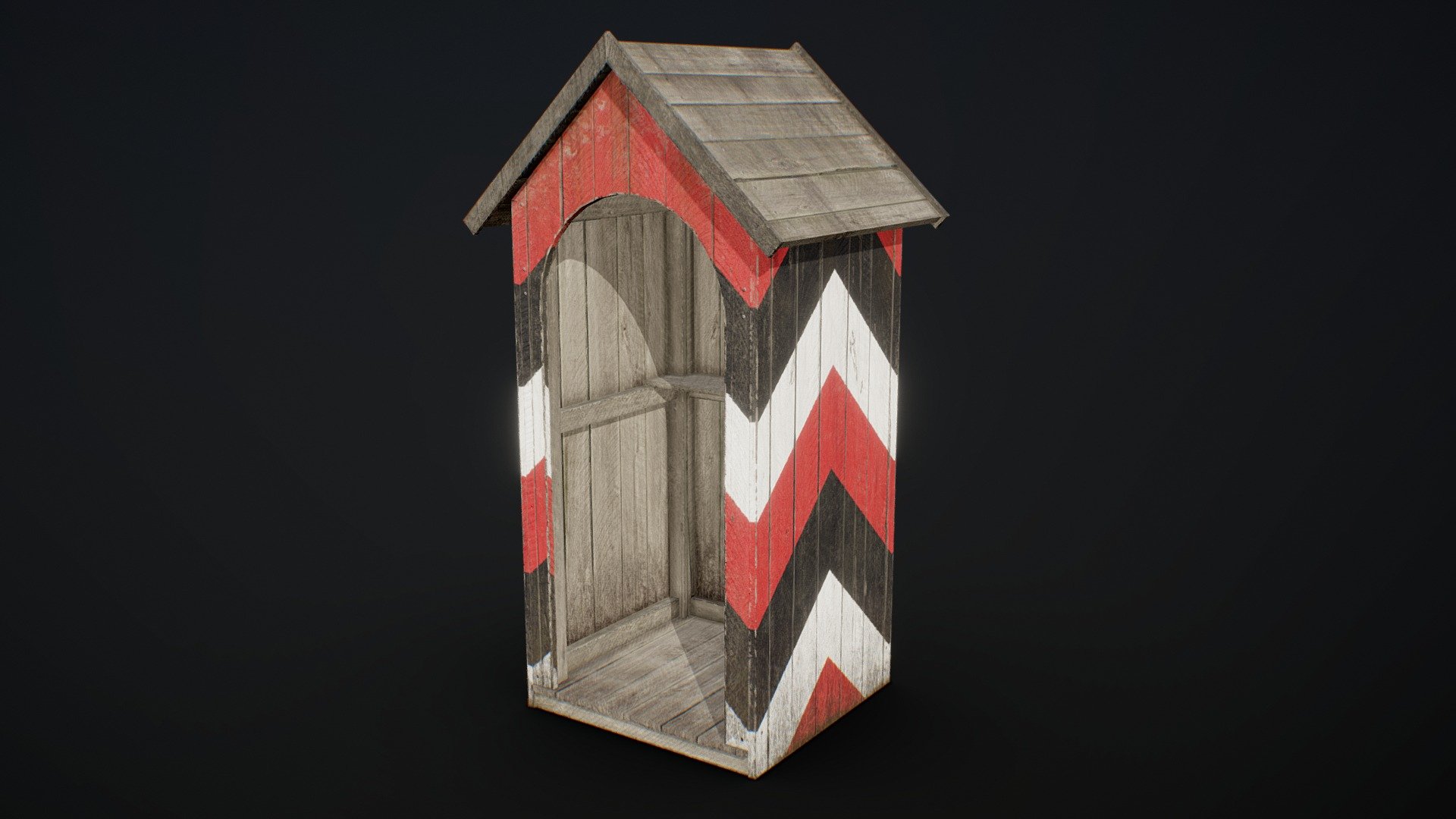 German Guard Post 3d model