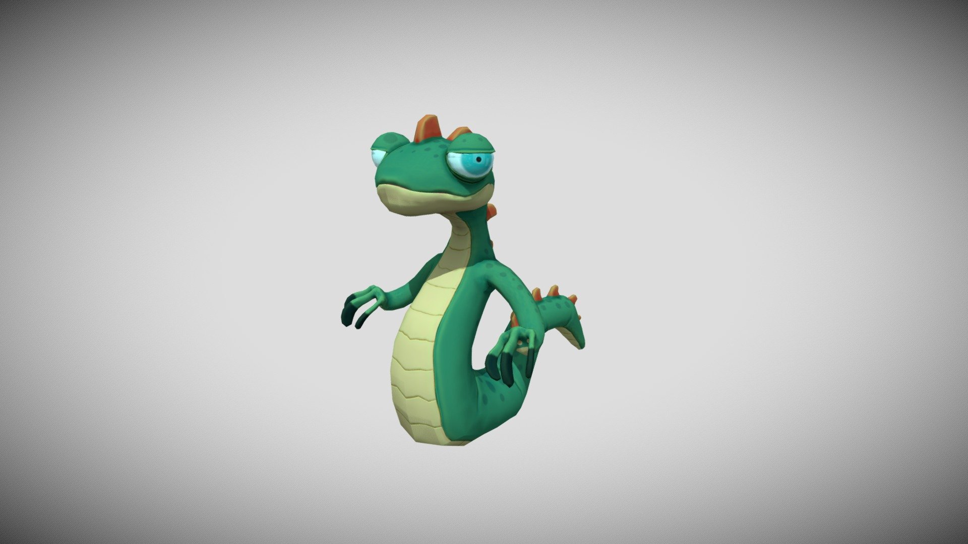 Stylized Lizard 01 3d model